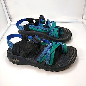 Chaco Sandals Blue & Green Women's 6